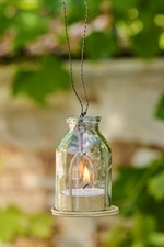 Lygte til fyrfadslys 2 farver fra Ib Laursen gul - Tinashjem